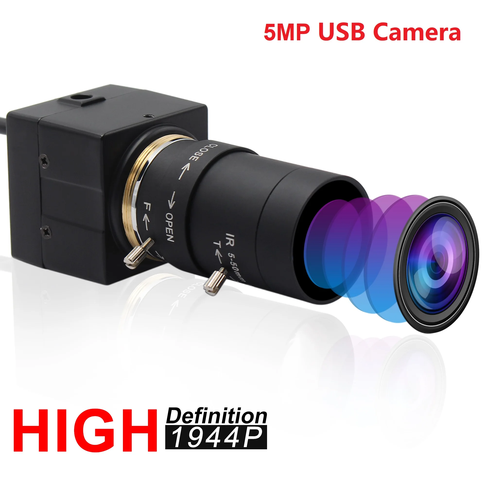 5 Megapixel Kamera Beresolusi Tinggi Usb 2 0 Webcam Aptina Mi5100 Color Cmos 5mp Usb Kamera Penuh Hd Varifocal Untuk Pencetak 3d