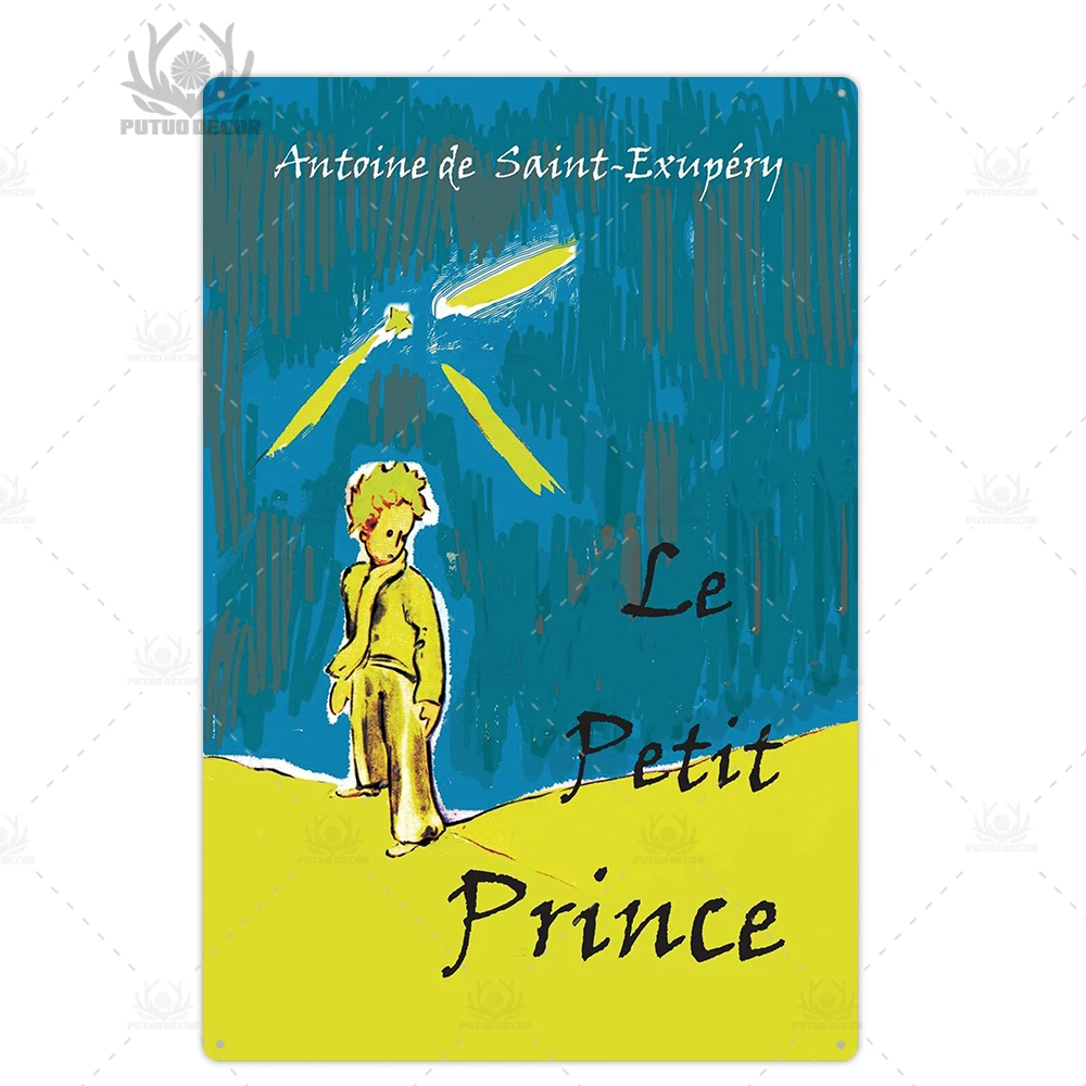 Le Petit Prince табличка металлическая винтажный металлический постер кофейная барная домашняя настенная декоративная металлическая Жестяная Табличка декоративная металлическая тарелка - Цвет: TH5663
