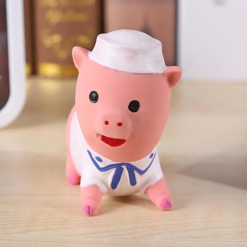 Щенок собака смешная игрушка латексный поросенок кукла укус жевательный звук писк питомца продукт