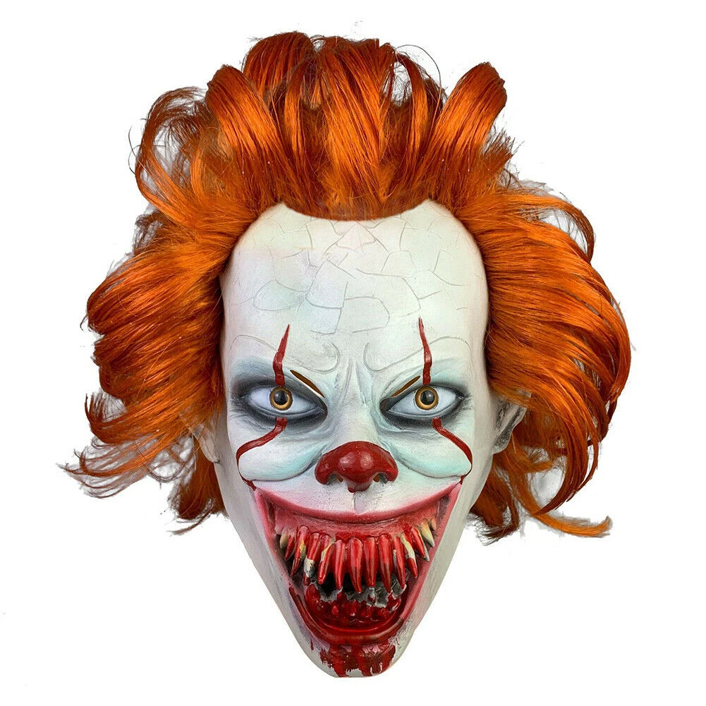 Stephen King's It Mask Pennywise одежда для клоуна Маска Клоун маска на Хеллоуин для косплея костюм реквизит Праздничный костюм нарядное платье - Цвет: 06