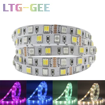 

LTG-GEE 5m 5050 LED Strip RGB+CCT CW+WW 2 in 1 Chip Color Temperature Adjustable LED Tape IP20 / IP65 Waterproof 12V 24V 12mm