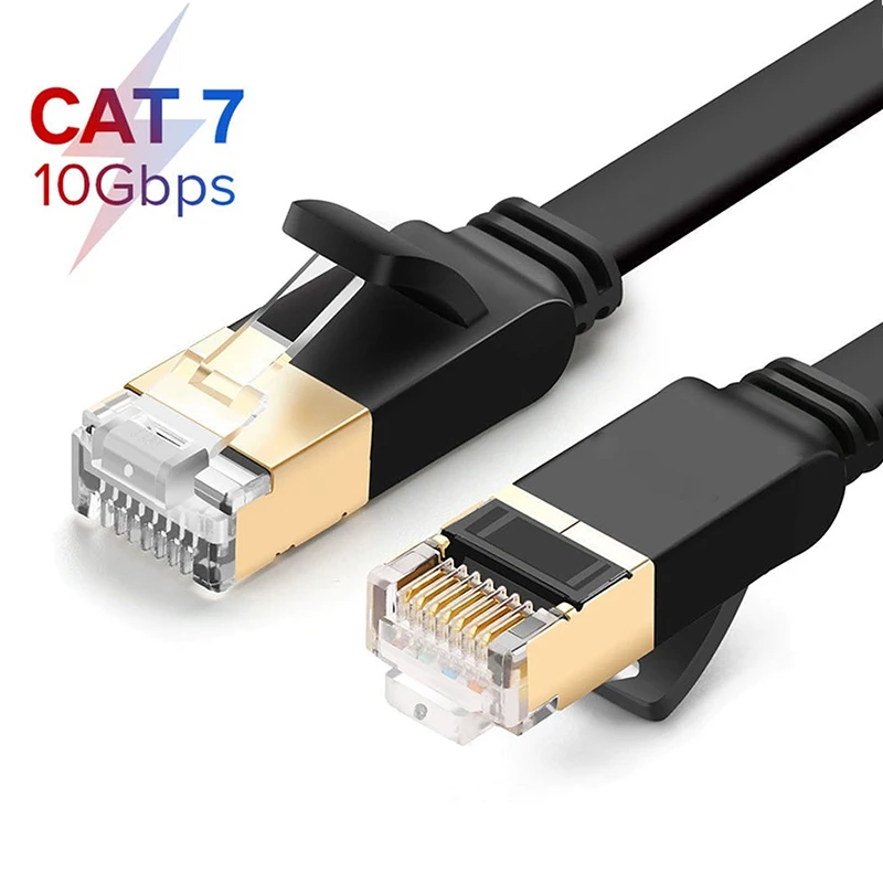 

Cat7 Ethernet Cable Netwerkkabel For Laptop Notebook PC Router 10Gbps High Speed Cat 7 RJ45 Plat Network Cables Cabo De Rede