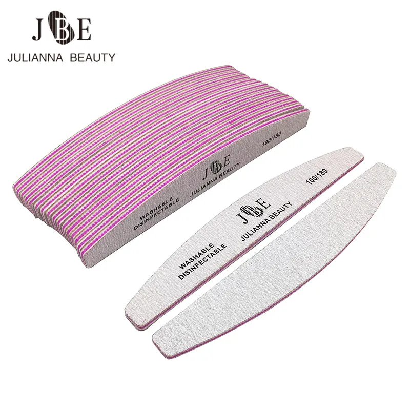 

50Pcs/lot Professional Nail Files Nail Art Sanding Files Buffing Curve Manicure Tools Set Nail Buffer Diagnostic-Tool
