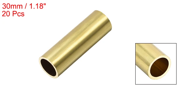Brass Round Tube 20pcs For DIY Crafts