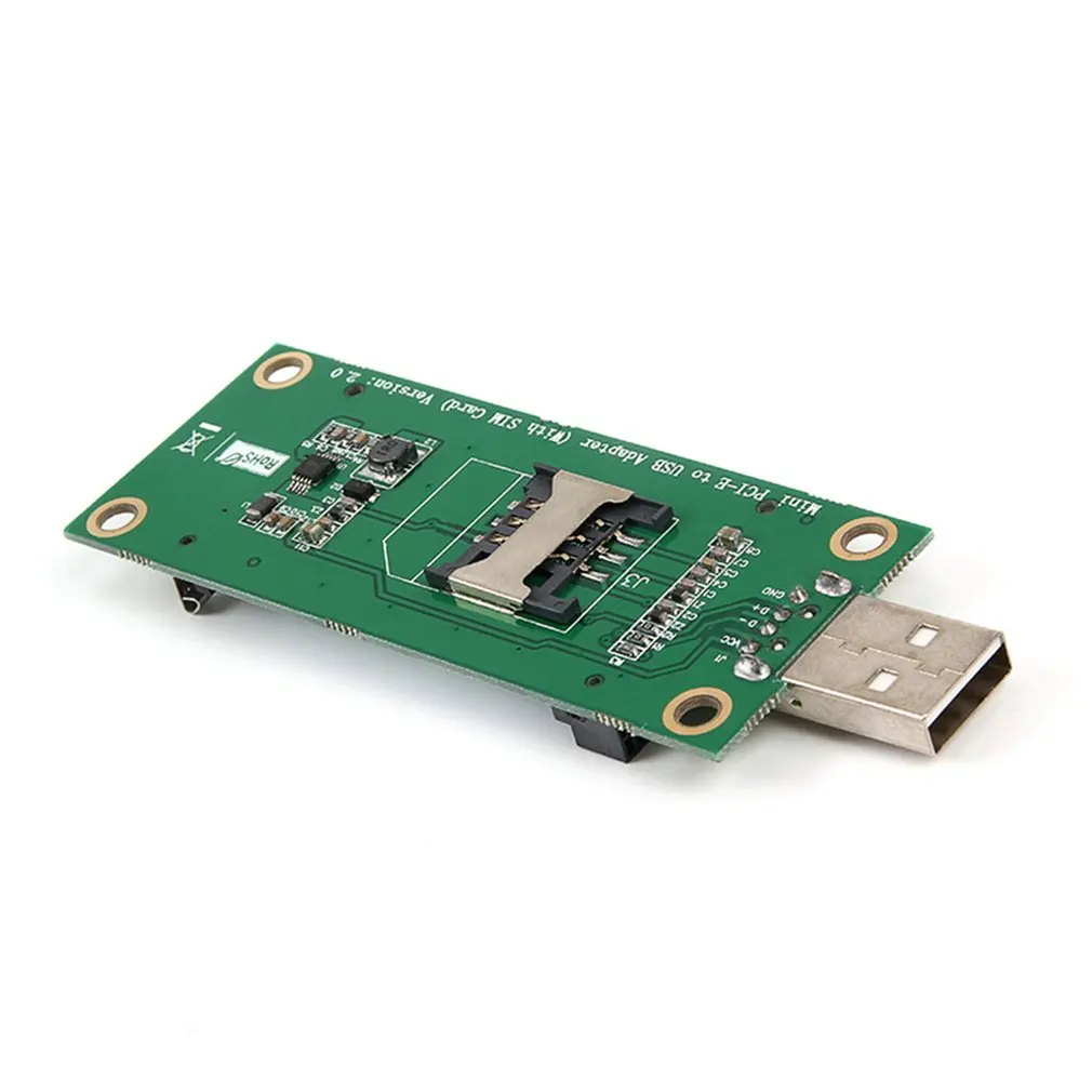 Mini PCI-E to USB Adapter Converter with SIM 8 Pin Card Slot for WWAN/LTE Module Mini PCI-E to USB Adapter Converter with SIM 8 Pin Card Slot for WWAN/LTE Module