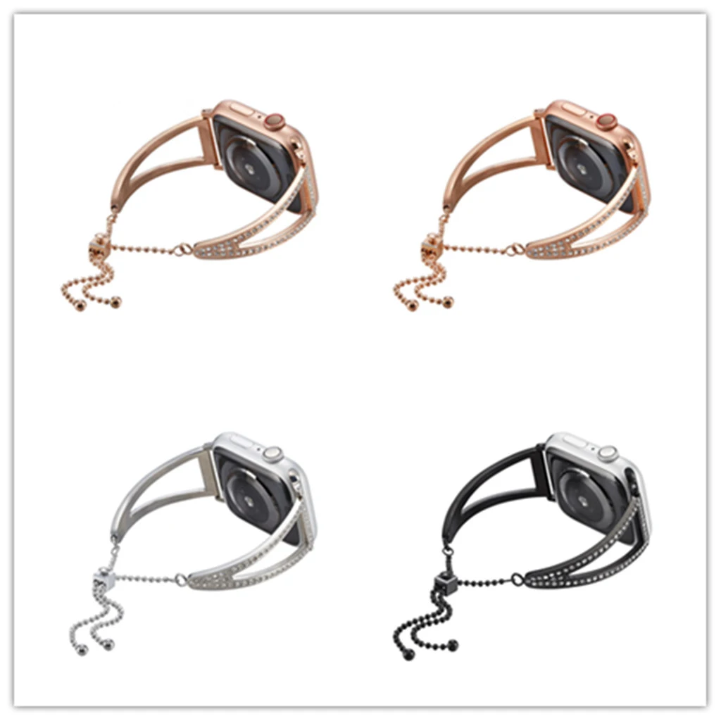 

Diamond V shaped Stainless Steel Loop For Apple Watch Series 4/3/2/1 Apple Watch bracelet Strap For Iwatch Series 44/42/40/38mm