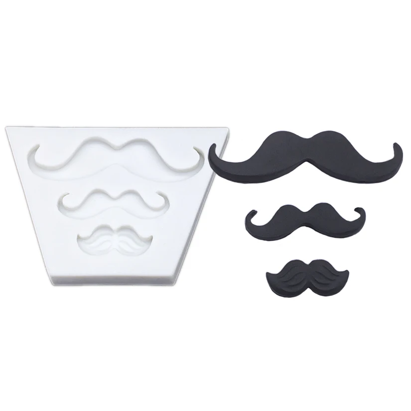 Schnurrbart Silikon Form Fondant Kuchen Dekorieren Tools Sugar Keks Form – Detail 3
