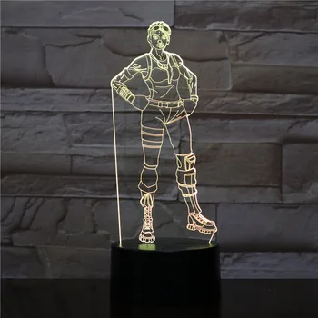 

Hot Battle Game Figure 3D LED Night Light Changing Lamp Halloween Light Acrylic Illusion Desk Lamp For Kids Gift Dropshipping