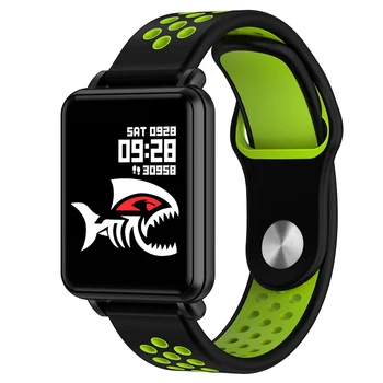

Smart Watch Laminated Display Full touch Fitness Health Tracker Push Message Waterproof For IOS Android phone Smartwatch