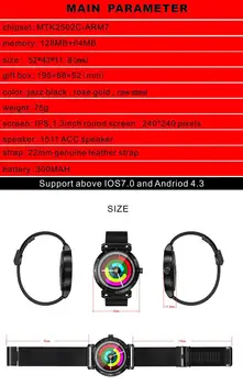 

K88H Plus Smart Watch HD Display Heart Rate Monitor Pedometer Fitness Tracker Men Smartwatch Connected For Android IPhone