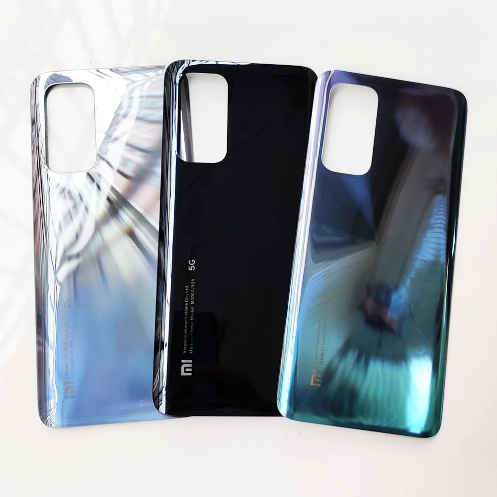 New Rear Housing For Mi 10T Pro 5G Back Cover Mi10T Battery Door Case Glass With Adhesive | Мобильные телефоны и