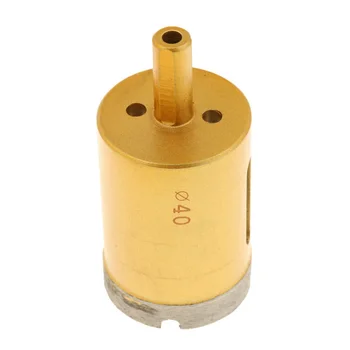

1pcs Hole Saw Tools Drill bit 40mm Diamond Gold Porcelain Tile Ceramic