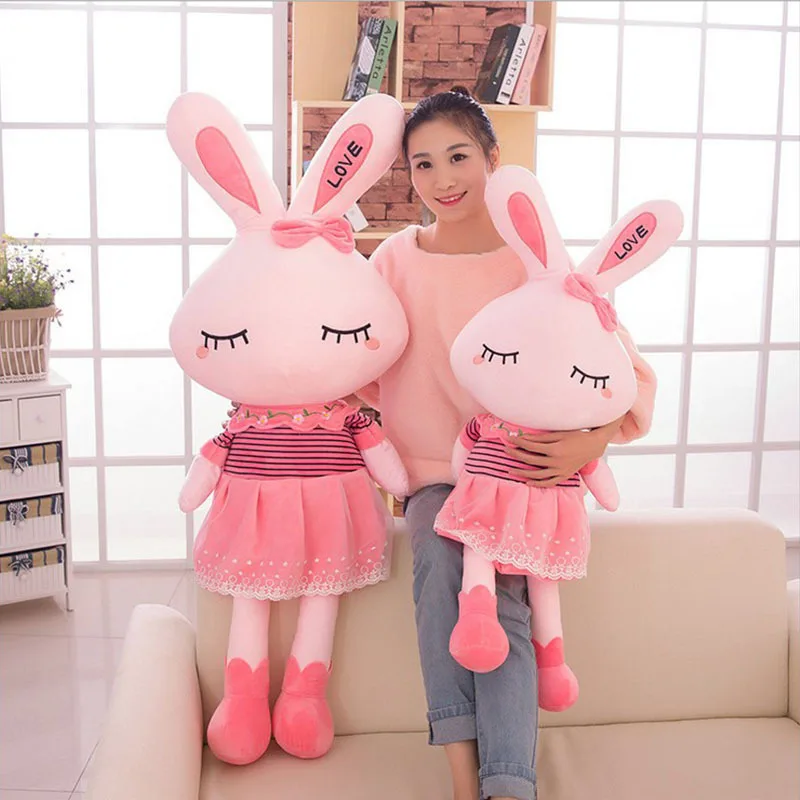

Plush Toy Rabbit Doll Creative Girl'S Gift Customizable logolove Rabbit