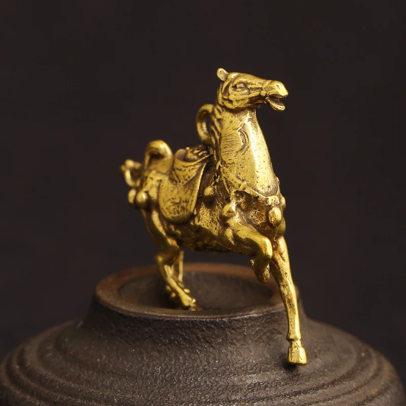brass horse pendant keychain (8)