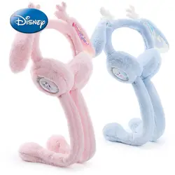 New Disney Princess Cartoon Woman Earmuffs Winter Plus Velvet Warm Head-on Earmuffs Children's Plush Headband Winter Accessories