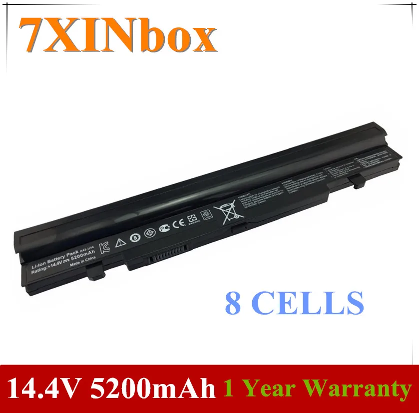 7XINbox 14 4 V 5200mAh Аккумулятор для ноутбука A32-U46 A41-U46 ASUS U46 U46E U46J U46JC U56 U56E U56J U56JC |