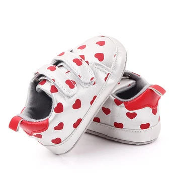 

2020 baby toddler shoes love wavelet shoes canvas shoes baby shoes soft bottom first walker shoes New