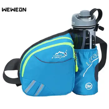 

Men Women Running Waist Bag Pack Outdoor Sports Fitness Jogging Running Cycling Belt Bags with Water Bottles Holder