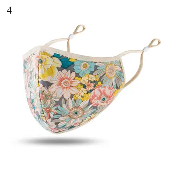 

Summer Breathable Mask Foral Print Face Masks Cute Reusable Pink Unicorn Masks Fabric Washable Masks Proof Wind Adjustable