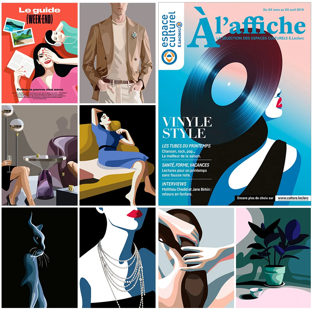 Модный постер в скандинавском стиле для девушек и женщин художественная