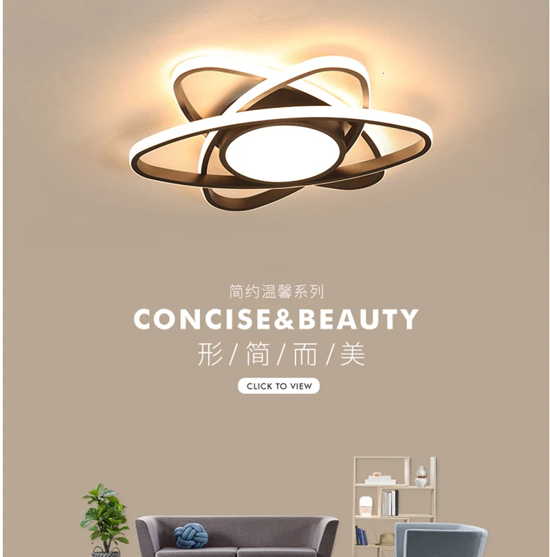 LICAN Lustre люстра светильник для гостиной спальни алюминиевая волна Lustre Потолочная люстра осветительная арматура для гостиной
