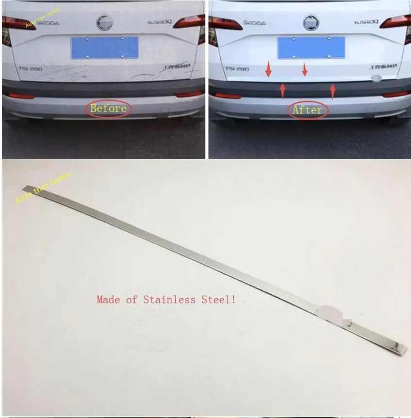 Задний багажник для задней двери защитная полоска Накладка Skoda Karoq 2018 2019 2020