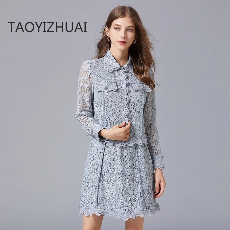 

Женское платье-костюм в европейском и американском стиле Taoyizhuai, универсальное тонкое платье с эластичным поясом в стиле ретро, маленькое пальто