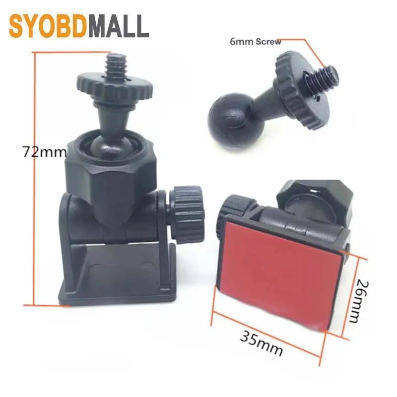 6mm Screw Head Car Mount Camera Holder DVR DV GPS Stand 1/4 Screw Auto