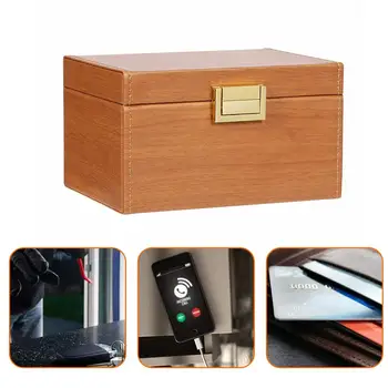 

Signal Shielding Bag Car Key Signal Blocker Box Pouch Anti Theft Key Safe Blocking Pouch Case Radiation-proof Mobile Phone Box