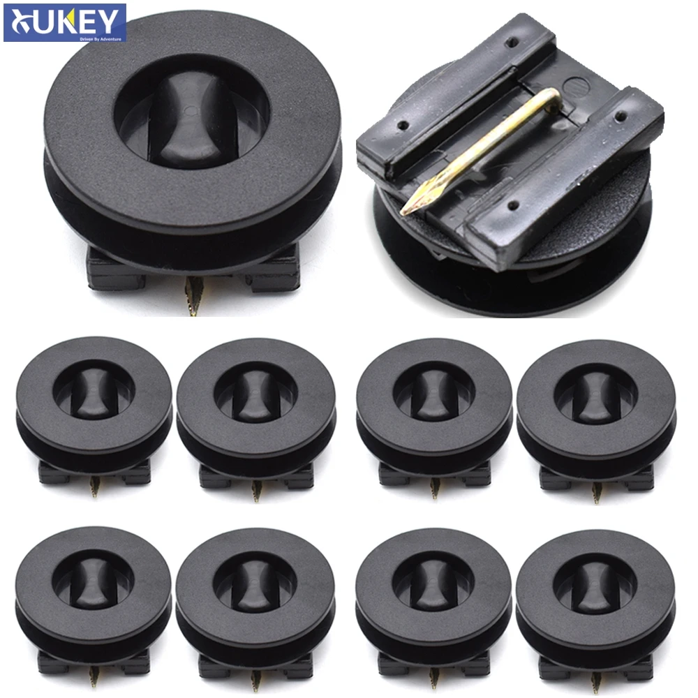 100шт / Set Auto Black Mixed Пластиковые крепленийСертификаты Винтовые зажимы Заклепки