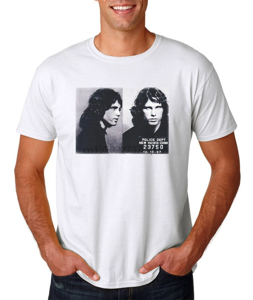 Футболка с принтом Джима морнизона в винтажном ретро-стиле | Мужская одежда