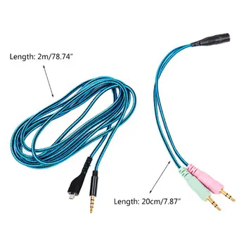 

New Replacement Gaming Headphone Cable Audio Cables for Steelseries Arctis 3 5 7 11UB