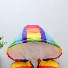 Детский Повседневный Радужный жилет; детская одежда; Новинка года; зимний теплый жилет в Корейском стиле для мужчин и женщин