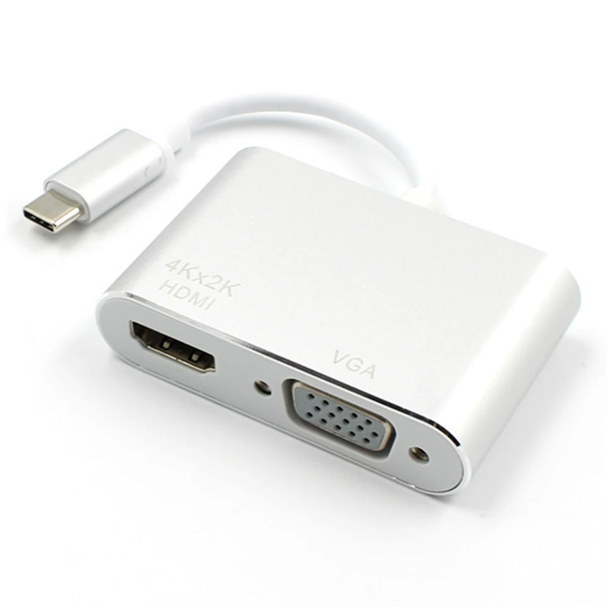 Тип C To VGA HDMI многопортовый адаптер поддерживает 4K концентратор 1080P конвертер для ноутбука офисная Конференция дома