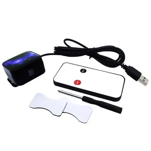 Blue With Remote Стильный автомобильный светодиодный светильник на крышу USB, декоративный светильник для окружающей среды, звездная звезда, Популярный бутик - Испускаемый цвет: Blue With Remote