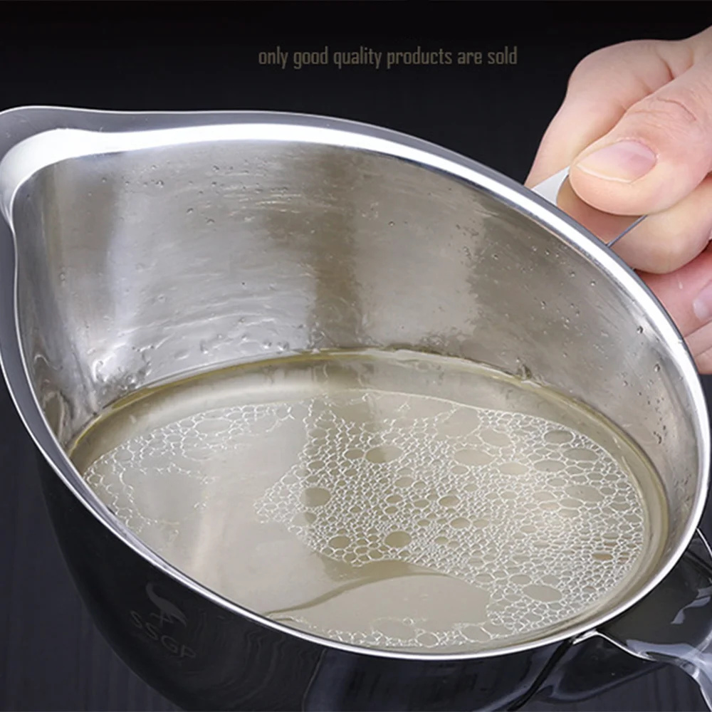 280-800 мл многофункциональная 304 нержавеющая сталь соусное масло суп жировой сепаратор смазка масленка фильтр ситечко чаша кухонный инструмент для приготовления пищи