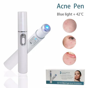 

Blue Light Heating Beauty Device Acne Laser Pen Scar Removal Machine Acne Treatment Tightening Anti Wrinkle Removal Pen
