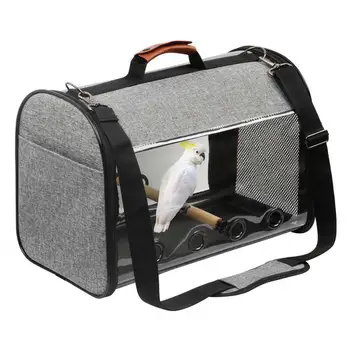 

Pet Parrot Backpack Carrying Cage Cat Dog Outdoor Travel Breathable Carrier Bird Canary Transport Bag Birds Supplies