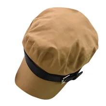 Womens Girls Cotton Baker Boy Peaked Cap Newsboy Hat Gentleman Elegant Lady Winter Autumn Wide Brim Jazz Adjustable Cap