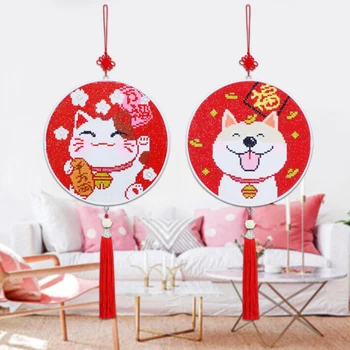 

DIY Special Shape Diamond Painting Tassels Pendant Cartoon Animal Wall Decoration Mural Embroidery Cross Stitch Kits