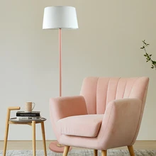 Современный скандинавский ткань и прогладьте E27 СВЕТОДИОДНЫЙ торшер напольный светильник для гостиной прикроватный гостиничном номере