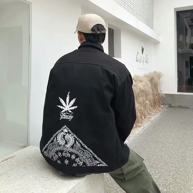 

Spring And Autumn Tooling Jacket Male Color Short 2019 Spring And Autumn INS Japanese-style Trend Men's Workwear MEN'S Coat