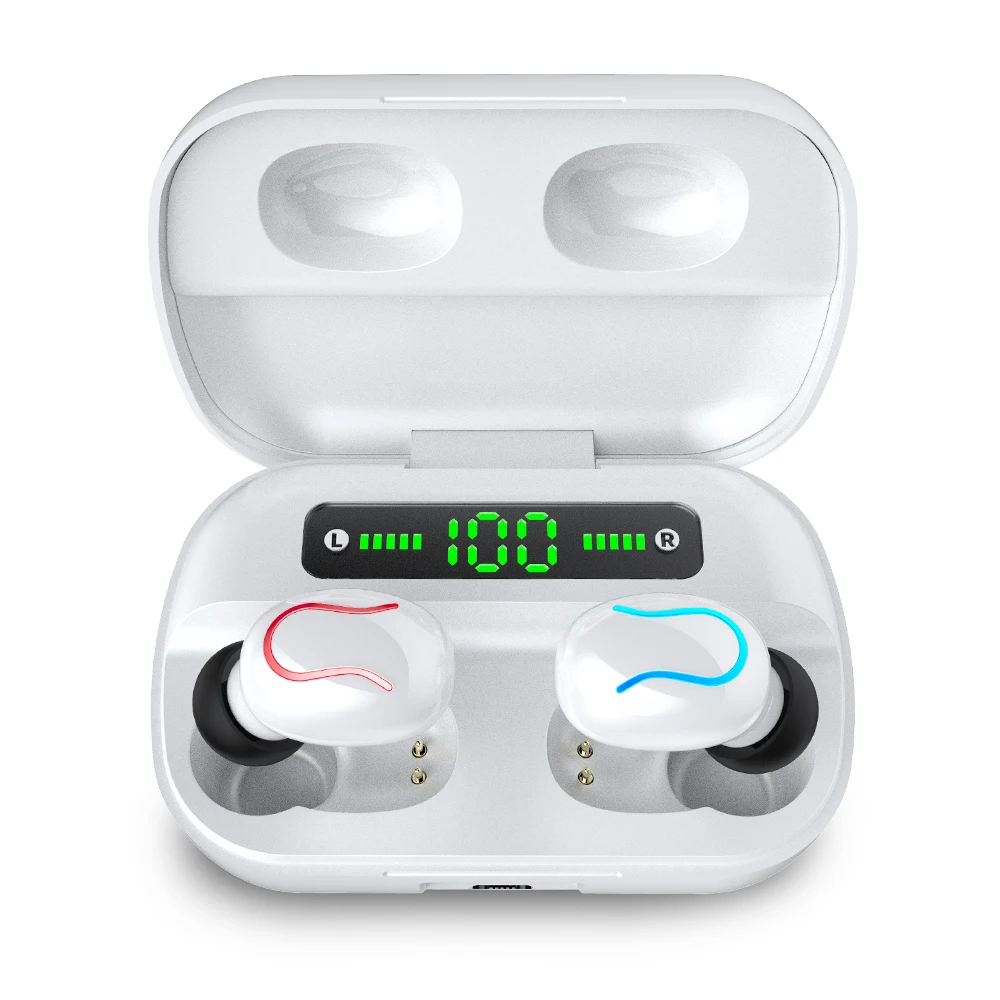 Q82 Bluetooth наушники с цифровым дисплеем Мини bluetooth стереогарнитура Наушники oordopjes TWS