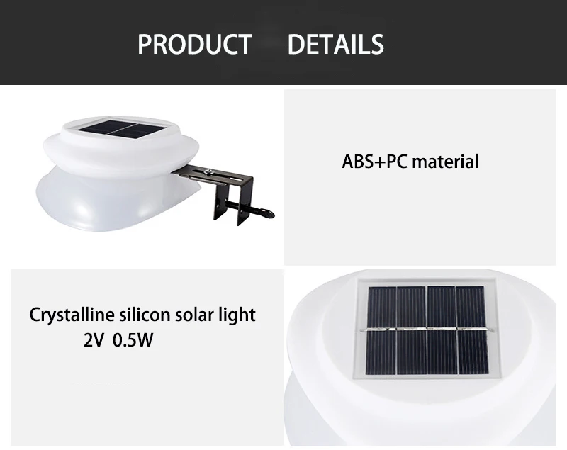 Solar Light Outdoor Garden lamp Punch free waterproof solar wall light Garden courtyard decoration