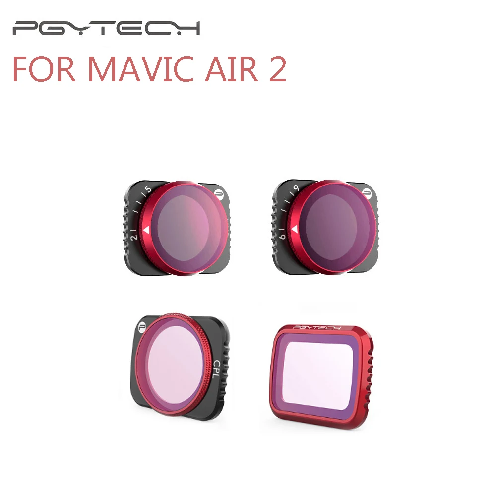 PGYTECH UV CPL ND4/8/16/32 ND-PL Camera Lens Filter for DJI Mavic Air 2 Drone 