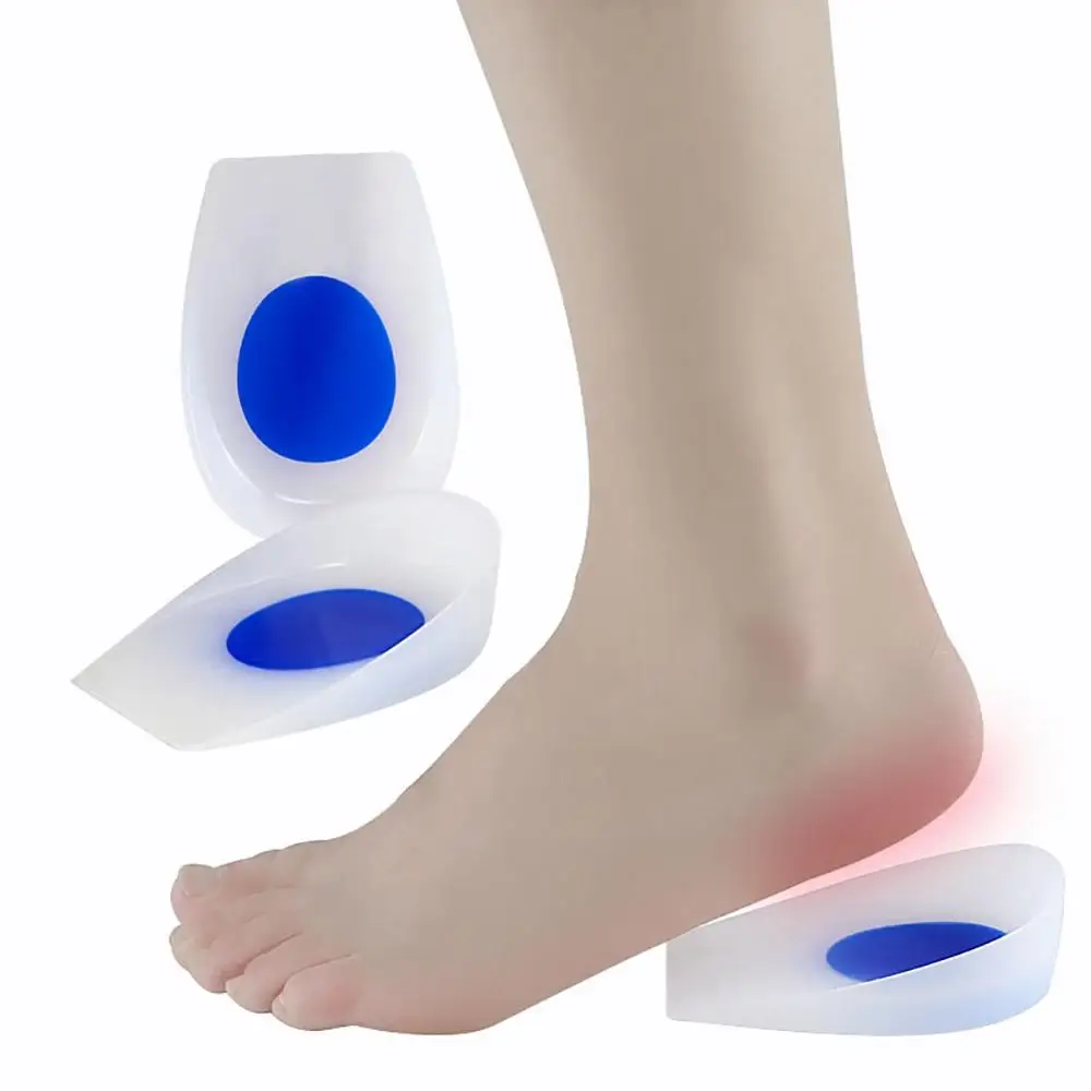 

Soft Silicone Gel Insoles Massage Feet For Heel Spurs Pain Foot Cushion Foot Massager Care Half Heel Insole Pad Inserts Orthotic