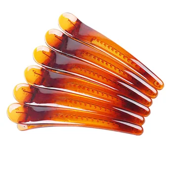 

12pcs Plastic Duckbill Clip Hairdressing Clips Hair Styling Clips Partition Clamp for Home Barber Shop