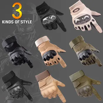 

Motorcycle Gloves Leather Tactical Combat Full Finger Gloves Bike Touch Screen Gloves Guantes Moto invierno Gant Moto ATV UTV