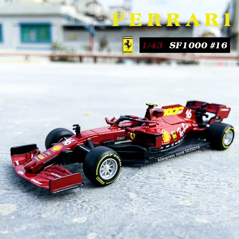 Bburago 1:43 2020 F1 SF1000 Ferrari #5 #16 Formula One Team Alloy car model die casting simulation | Игрушки и хобби
