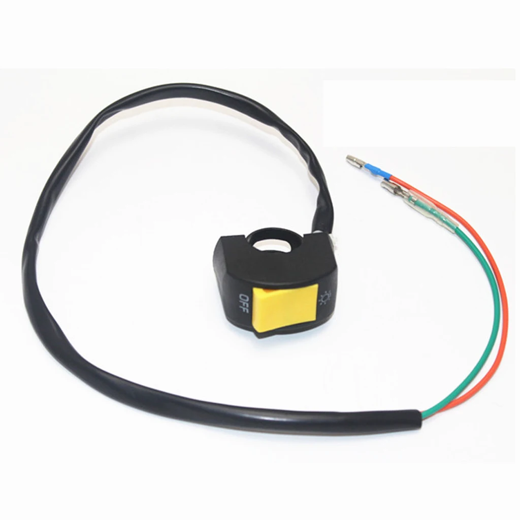 Motorcycle ATV Bike 7/8 Handlebar Headlight LED Spot Light Lamp Stop Switch